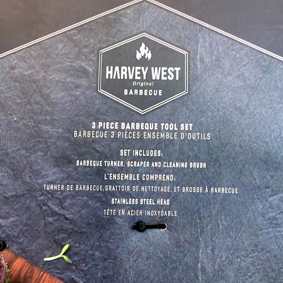 NWT Harvey West 3-Piece Barbecue Tool Set - Picture 4 of 5